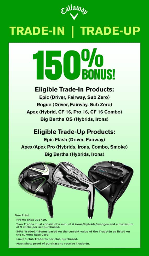 Trade In Your Old Golf Clubs For New Clubs Pro Golf Discount